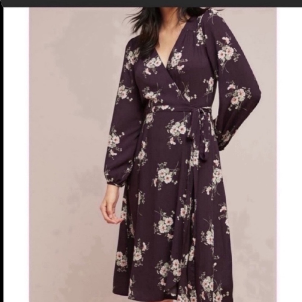 Anthro Velvet Pomona Floral Printed